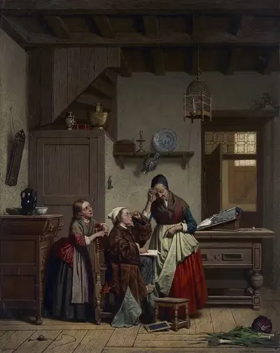 Детская игра by Клод Жозеф Грипс, 1860 — digital art print download