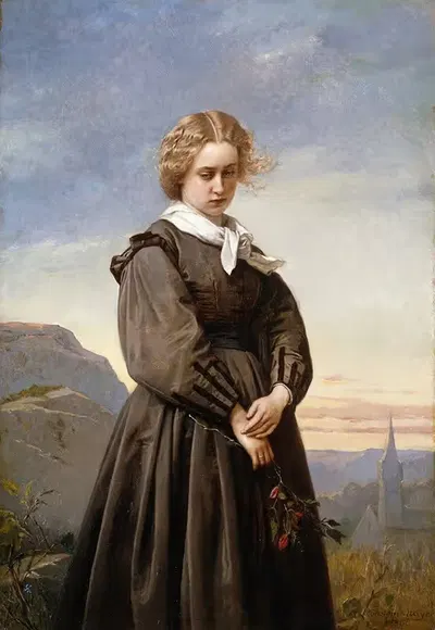 Меланхолия любви by Констант Мейер, 1866 — digital art print download