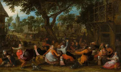 Сельская ярмарка by Давид Винкбунс, 1629 — digital art print download