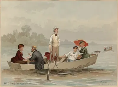 Сцена на воде by Эдмунд Биркхед Бенселл, 1878 — digital art print download