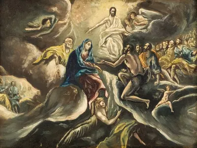 Count Orgaz' funeral by El Greco (Domenikos Theotokopoulos) — digital art print download