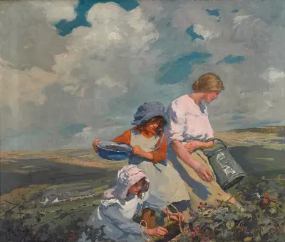 Сбор черники by Элизабета Адела Форбс, 1912 — digital art print download