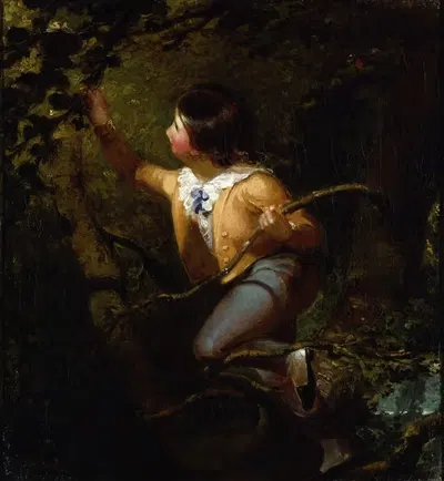 Птичье гнездо by Эмануэль Готлиб Лойце, 1837 — digital art print download