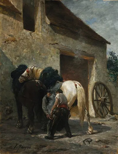 Кузнецы by Эмиль Жак — digital art print download