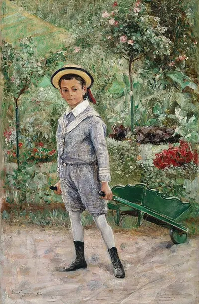 Мальчик с тачкой by Эрнст Йозефсон, 1880 — digital art print download