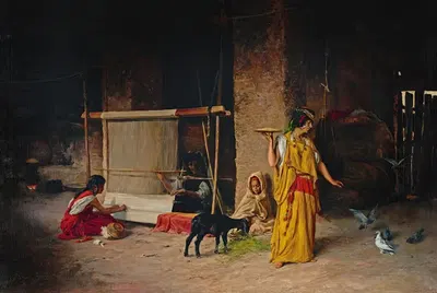 Ткачи by Южен Жирарде, 1888 — digital art print download