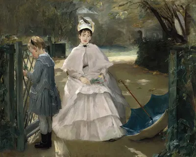 Няня и ребёнок by Ева Гонсалес, 1877-1878 — digital art print download