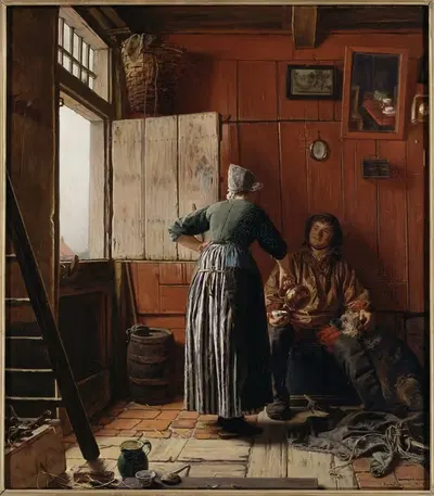 Возвращение домой by Фердинанд Фагерлин, 1885 — digital art print download