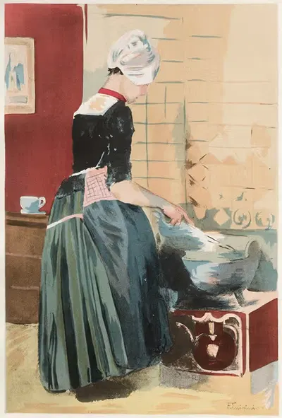 Слуга by Фердинанд Жан Луиджини, 1899 — digital art print download