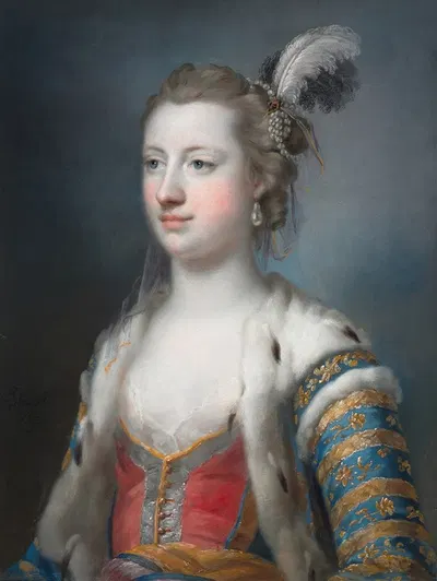 Достопочтенная леди Мэри Радклифф (1732-1798), жена Фрэнсиса Эйра, Esq. by Фрэнсис Котс, 1732-1798 — digital art print…