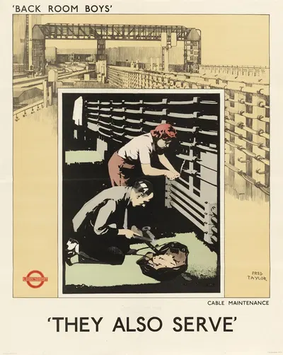 Back Room Boys' They Also Serve – Cable Maintenance by Fred Taylor — digital art print download