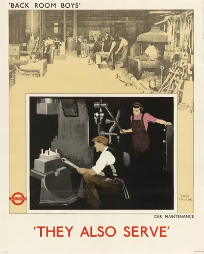 Back Room Boys' They Also Serve – Car Maintenance by Fred Taylor — digital art print download