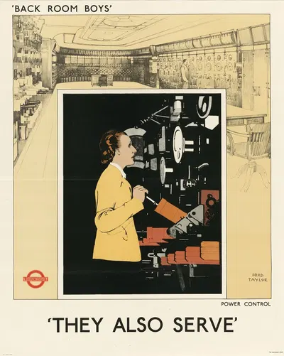 Back Room Boys' They Also Serve – Power Control by Fred Taylor — digital art print download