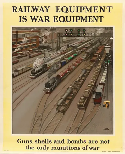Railway Equipment is War Equipment by Fred Taylor — digital art print download