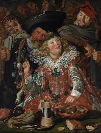Merrymakers at Shrovetide by Frans Hals — digital art print download