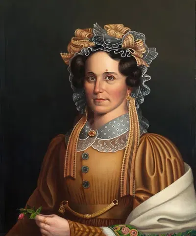 Дама в коричневом by Фредерик Рэндолф Спенсер, c. 1855 — digital art print download