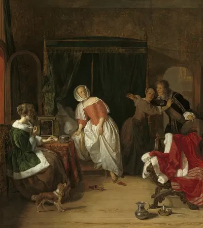 Вторженец by Габриэль Метсу, c. 1660 — digital art print download