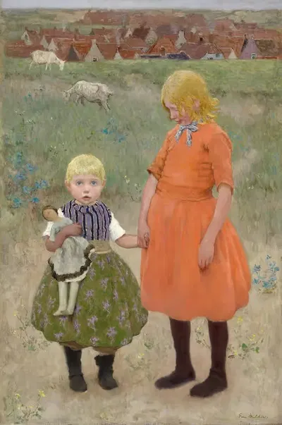Сестры by Гари Мелчерс, c. 1895 — digital art print download
