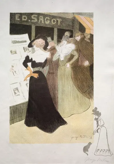 Галерея Сагота by Жорж Альфред Боттини, 1898 — digital art print download