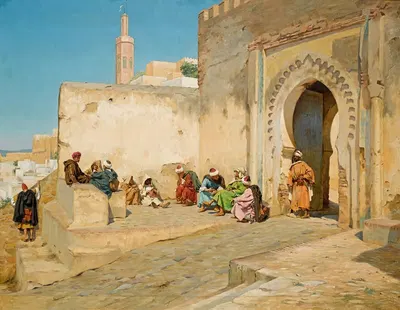 Ворота Касбы, Танжер by Жорж Бретеньер, 1890 — digital art print download