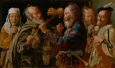 Драка музыкантов by Жорж де Ла Тур, 1625–1630 — digital art print download