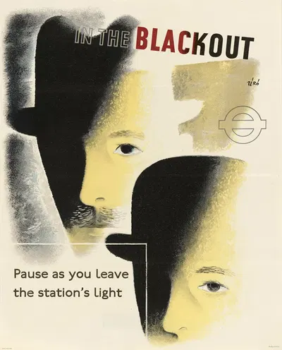In the Blackout – Pause as You Leave the Station's Light by Hans Schleger — digital art print download