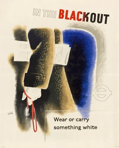 In the Blackout – Wear or Carry Something White by Hans Schleger — digital art print download
