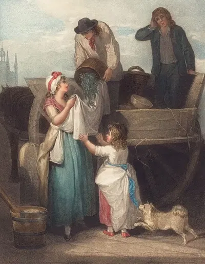 Свежесобранный горох, молодой Хастингс by Джованни Вендрамини, 1795 — digital art print download