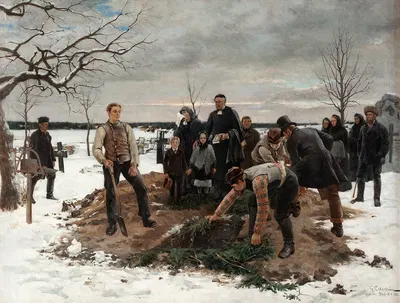 Похороны в Альсике by Густав Седерстром, 1883 — digital art print download