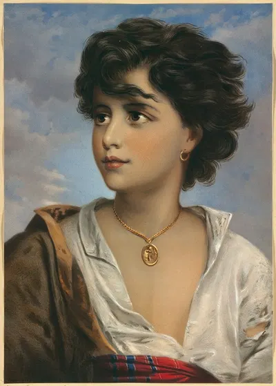 Neapolitan Fisher Boy by Gustav Karl Ludwig Richter — digital art print download