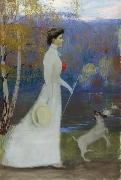 Каролина, великая герцогиня Саксонии-Веймар-Эйзенах by Ханс Олде, 1903 — digital art print download