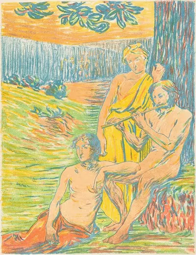 Пан IV (Аркадия) by Ипполит Петижан, 1898 — digital art print download