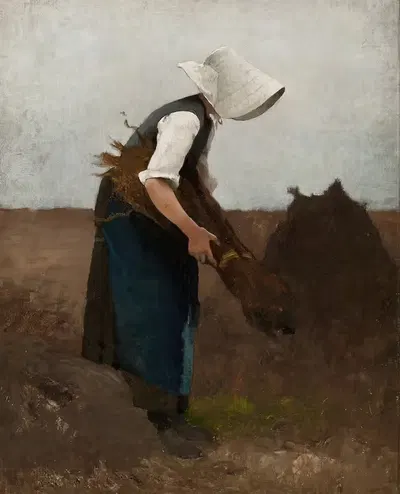 Сбор маков by Хуго Сальмсон — digital art print download