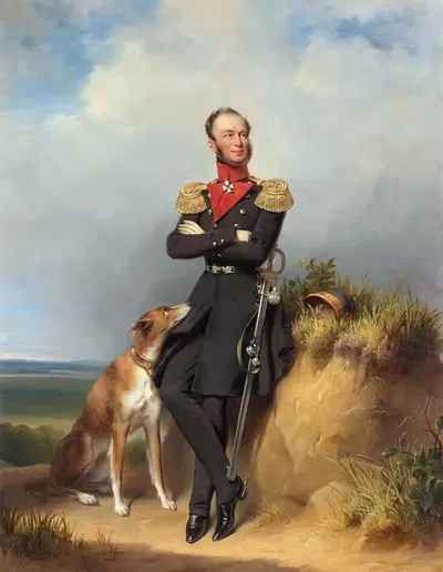 Портрет Вильгельма II, короля Нидерландов by Ян Адам Крусеман, 1839 — digital art print download