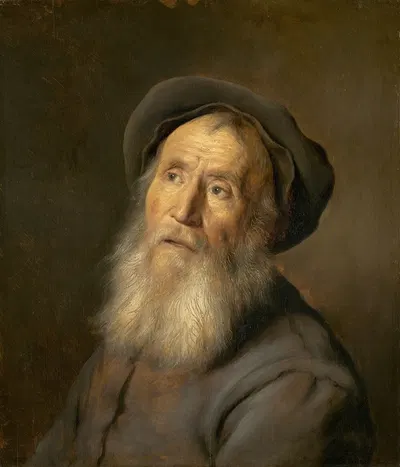 Bearded Man with a Beret by Jan Lievens, c. 1630 — digital art print download