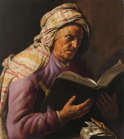 Old Woman Reading by Jan Lievens, 1626 - 1633 — digital art print download