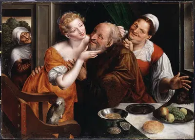 The Ill-matched Pair by Jan Massys, 1566 — digital art print download