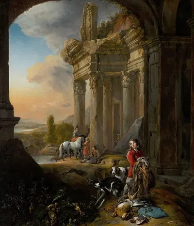 После охоты by Ян Вейникс, c. 1656 — digital art print download