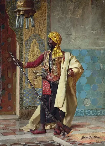 The Harem guard by Jean Discart, 1885 — digital art print download