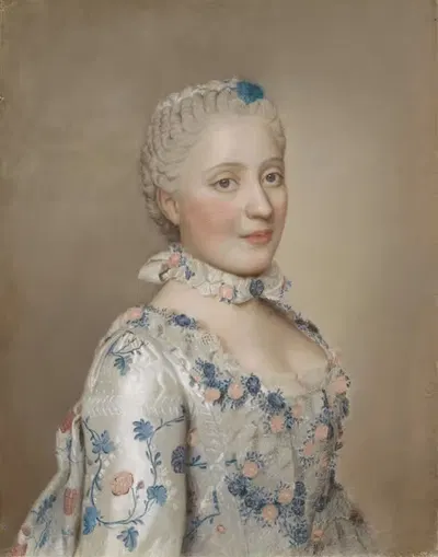 Мария Жозефа Саксонская, дофина Франции by Жан-Этьен Лиотар, 1749 — digital art print download