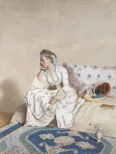 Мари Фарг, жена художника by Жан-Этьен Лиотар, 1756 - 1758 — digital art print download