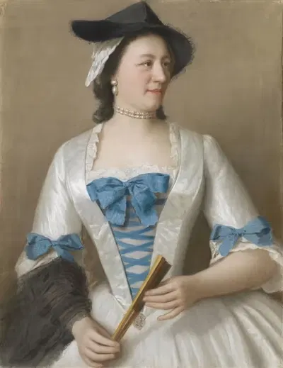 Портрет Жанны-Элизабеты Селлон, леди Тайрелл by Жан-Этьен Лиотар, c. 1746 — digital art print download