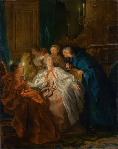 Перед балом by Жан-Франсуа де Труа, 1735 — digital art print download