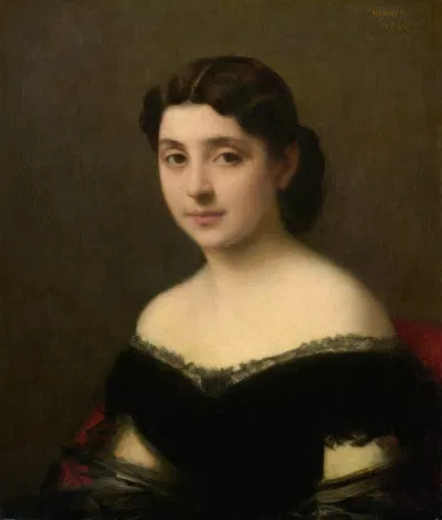 Portrait Of A Woman by Jean-Jacques Henner, 1864 — digital art print download