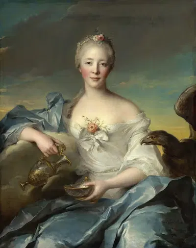 Мадам Лефевр де Комартина в роли Гебы by Жан-Марк Натиер, 1753 — digital art print download