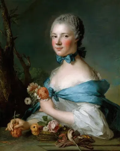 Портрет женщины by Жан-Марк Натиер, 1753 — digital art print download