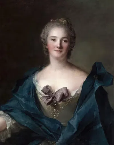 Портрет женщины by Жан-Марк Натиер, c. 1748 — digital art print download