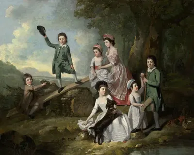Дети Лави by Иоганн Иосиф Зоффани, c. 1770 — digital art print download
