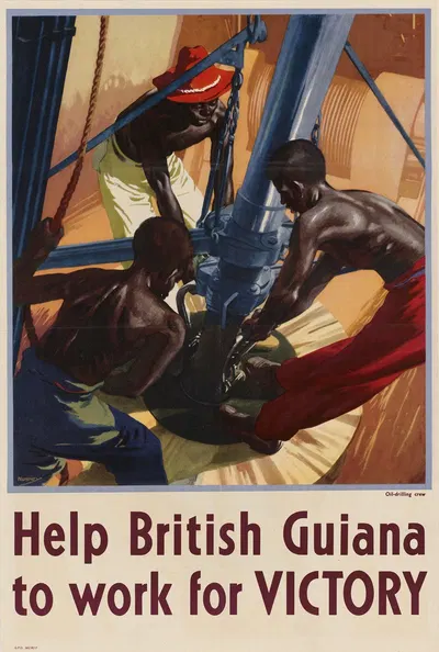 Help British Guiana to Work for Victory by John Nunney — digital art print download