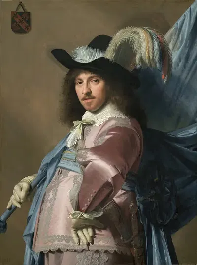 Andries Stilte as a Standard Bearer by Johannes Cornelisz Verspronck, 1640 — digital art print download